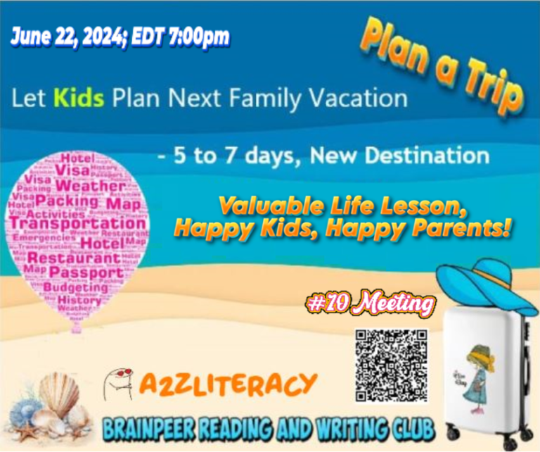 #10 Reading and Writing Club Meeting: Plan a Trip