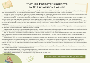 Read more about the article #2 – Newsletter: “Father Forgets” by W. Livingston Larned