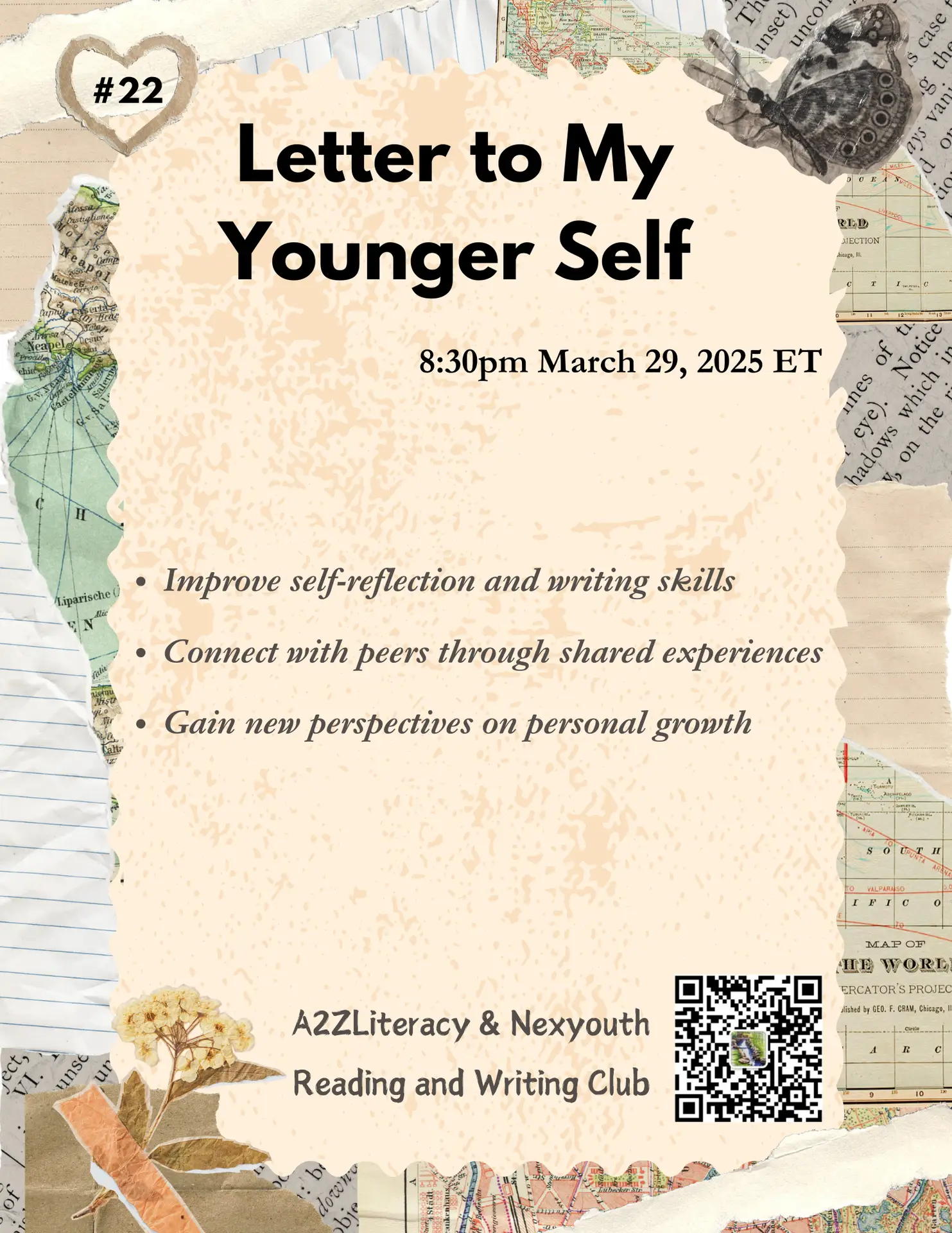 Read more about the article #22 – Reading and Writing Club Meeting: A Letter to Your Younger Self