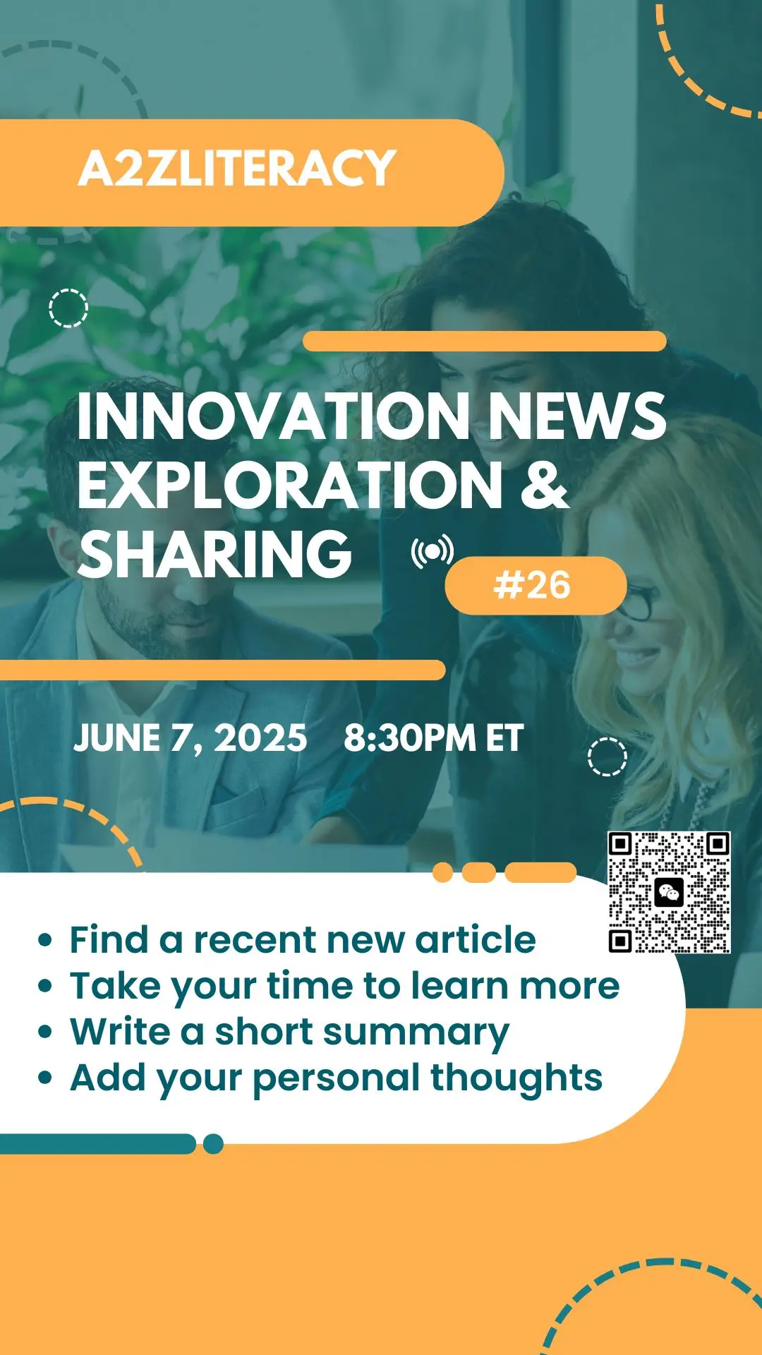 Read more about the article #26 – Reading and Writing Club Meeting: Innovation News Exploration & Sharing