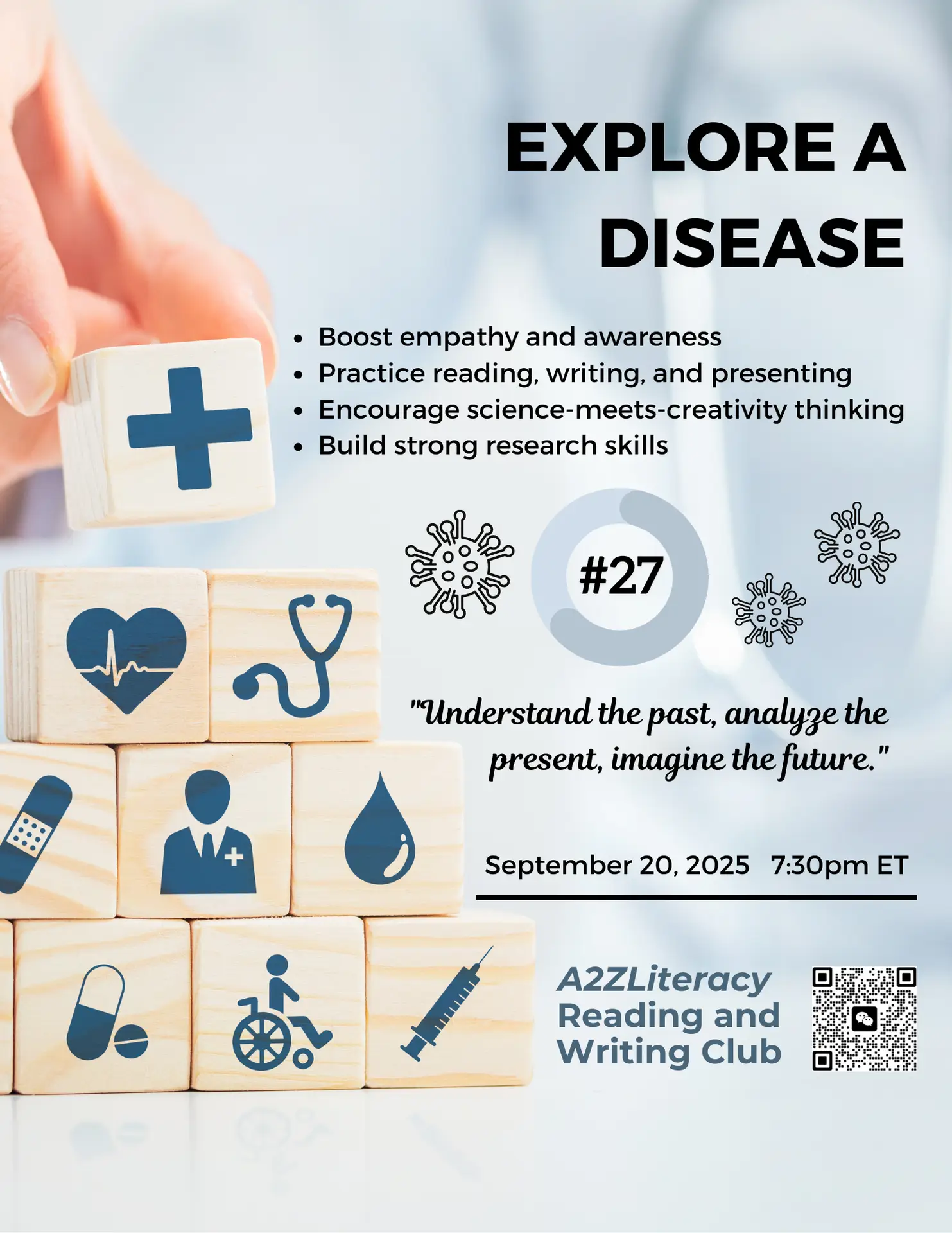 Read more about the article #27 – Reading and Writing Club Meeting: Disease Exploration