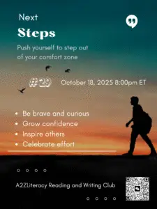 Read more about the article #29 – Reading and Writing Club Meeting: Making Big Steps