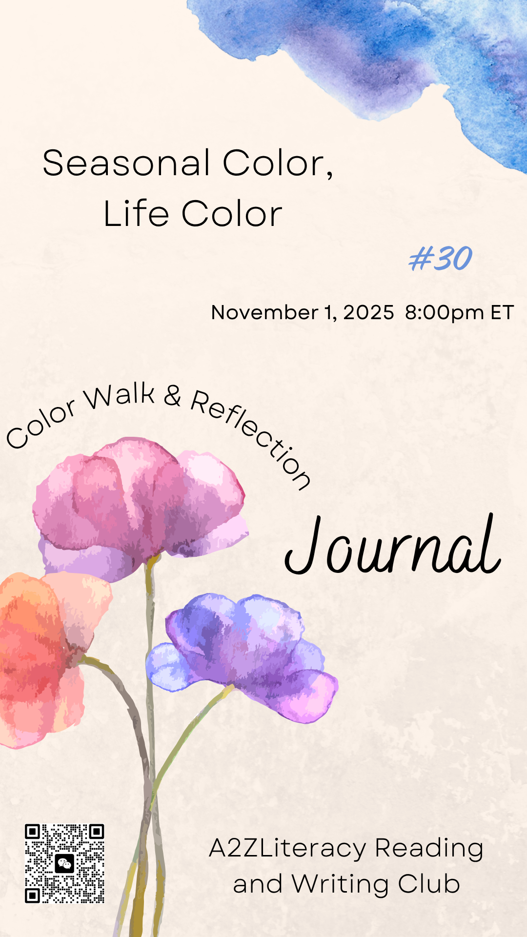 Read more about the article #30 – Reading and Writing Club Meeting: Colours in Nature
