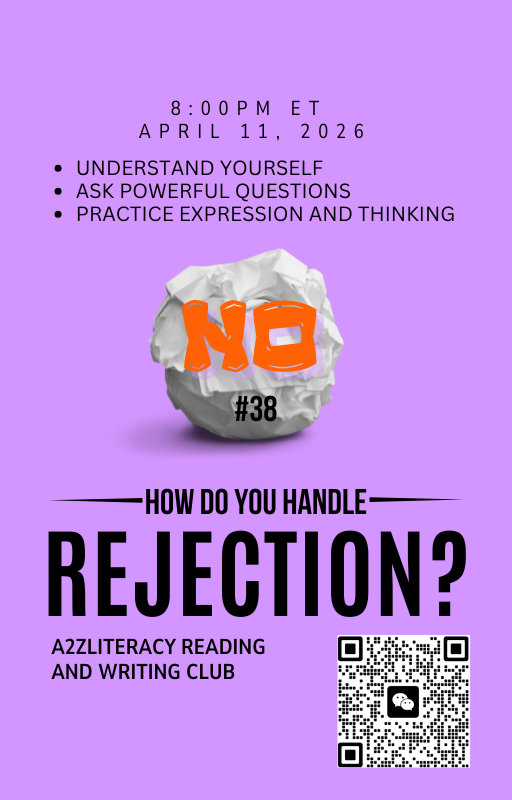 Read more about the article #38 – Reading and Writing Club Meeting: How Do You Handle Rejection