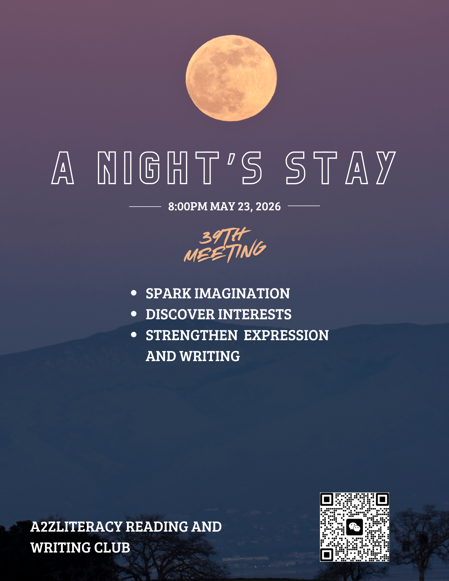 Read more about the article #39 – Reading and Writing Club Meeting: A Night at the Place