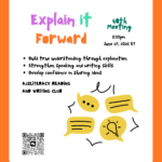 #40 – Reading and Writing Club Meeting: Explain it Forward